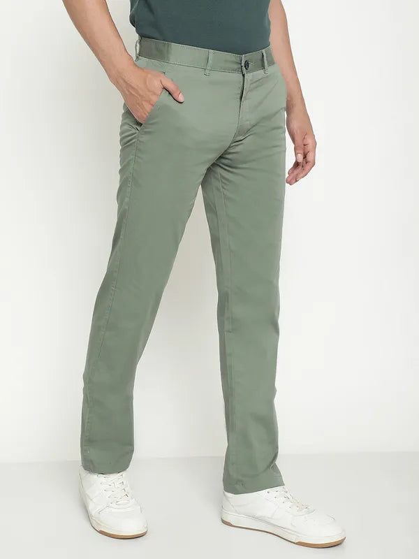 Octave Men Mid-Rise Cotton Regular Trousers