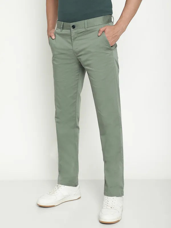 Octave Men Mid-Rise Cotton Regular Trousers