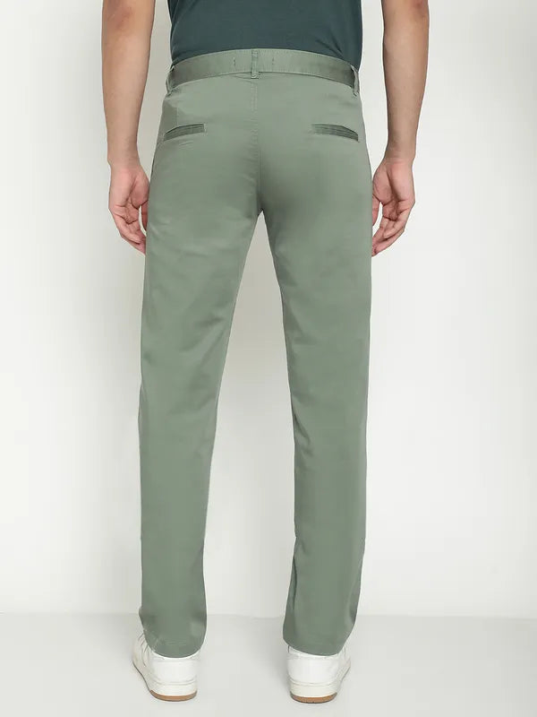 Octave Men Mid-Rise Cotton Regular Trousers