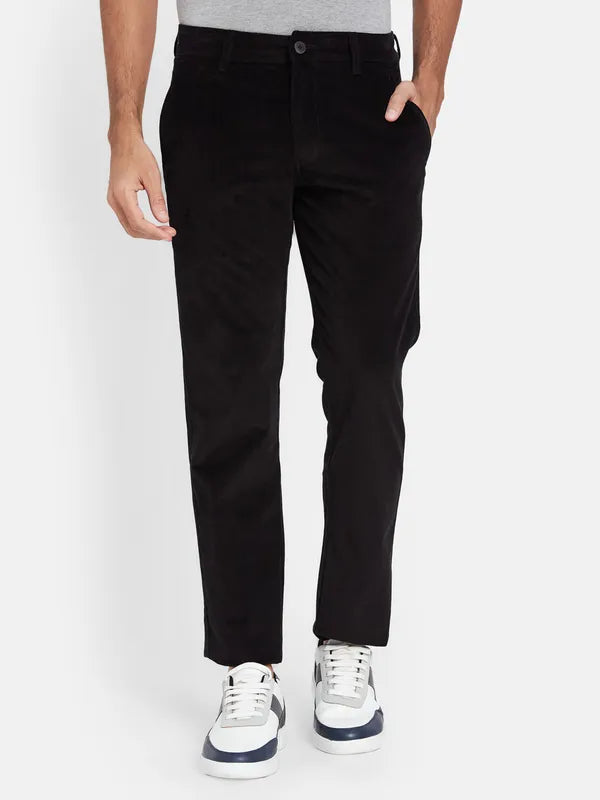 Octave Men Mid Rise Cotton Regular Trousers