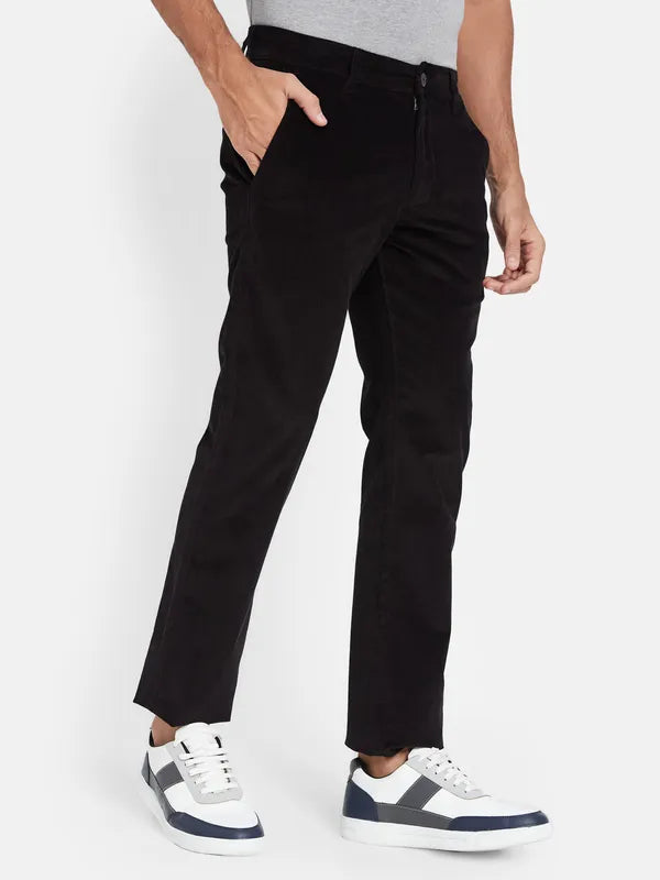 Octave Men Mid Rise Cotton Regular Trousers