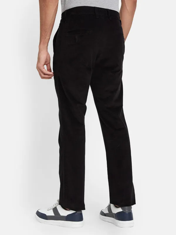 Octave Men Mid Rise Cotton Regular Trousers