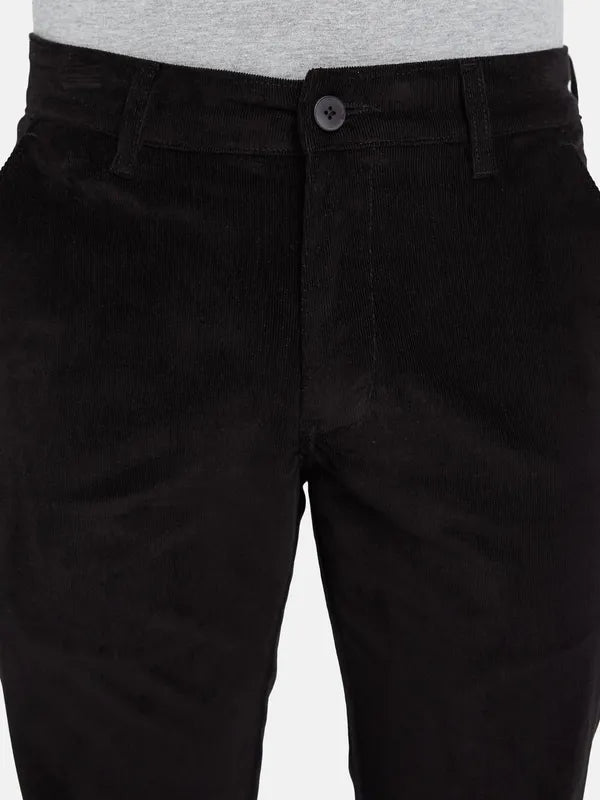 Octave Men Mid Rise Cotton Regular Trousers