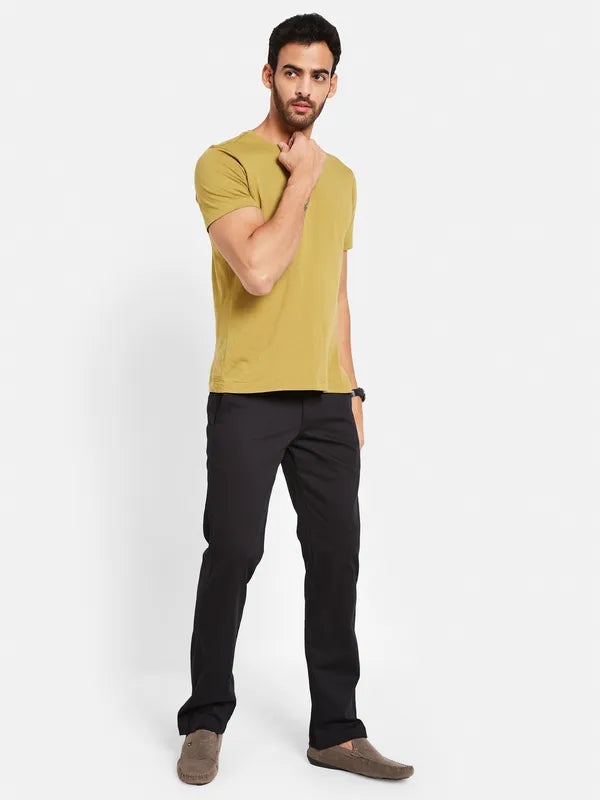 Octave Men Mid Rise Cotton Chinos