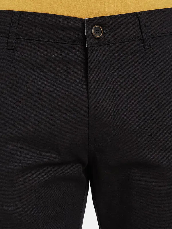 Octave Men Black Chinos Trousers