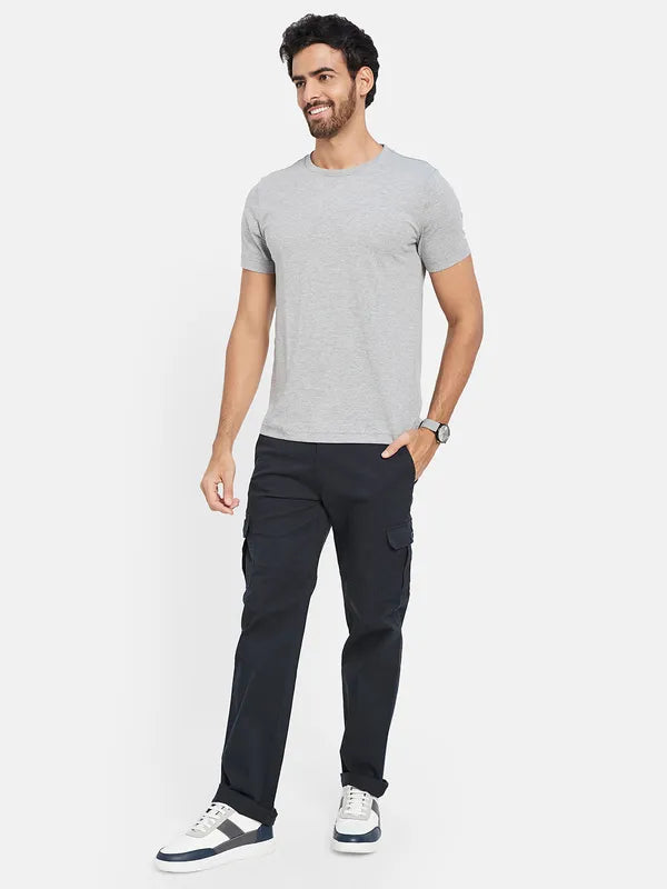 Octave Men Regular Fit Mid Rise Cotton Cargos