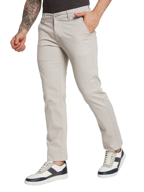 Octave Men Mid-Rise Chinos Trousers