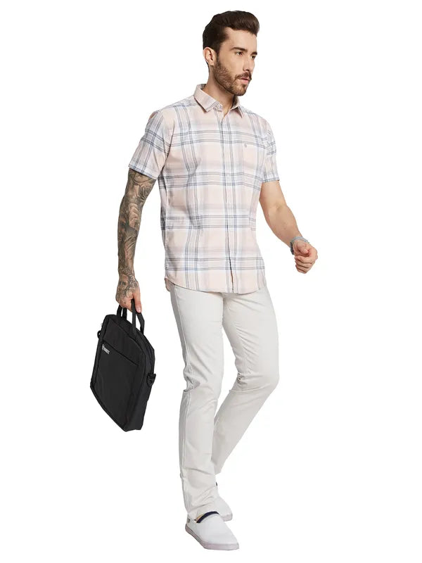 Octave Men Solid Mid-Rise Regular Fit Regular Trousers