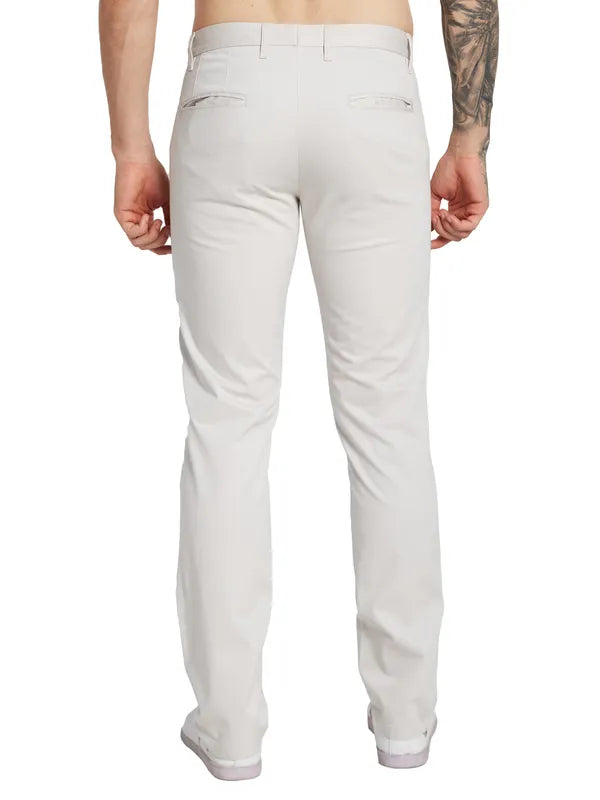Octave Men Solid Mid-Rise Regular Fit Regular Trousers