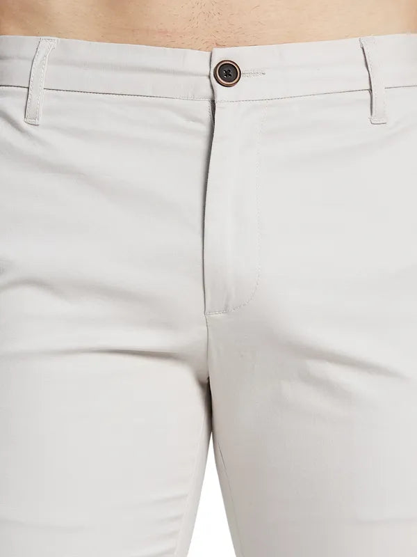 Octave Men Solid Mid-Rise Regular Fit Regular Trousers