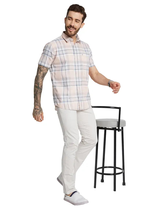 Octave Men Solid Mid-Rise Regular Fit Regular Trousers