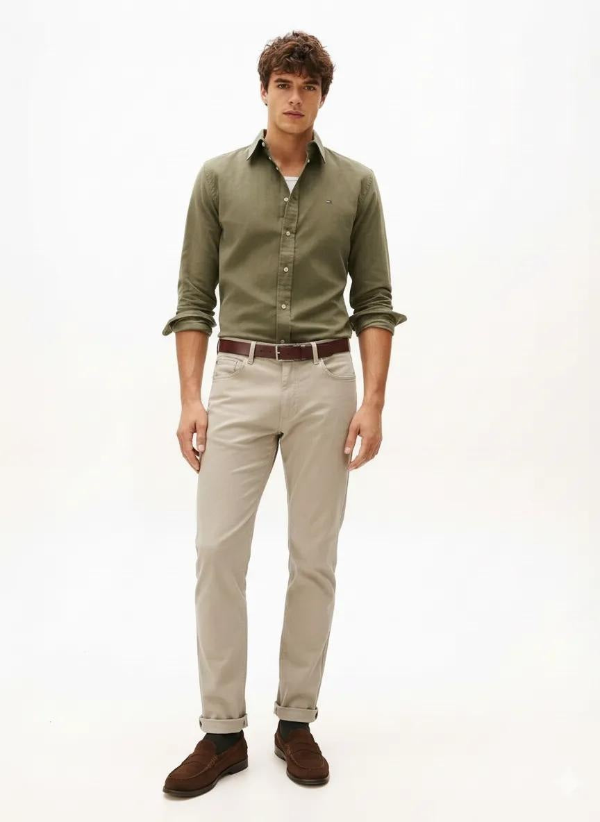 Men Solid Trousers