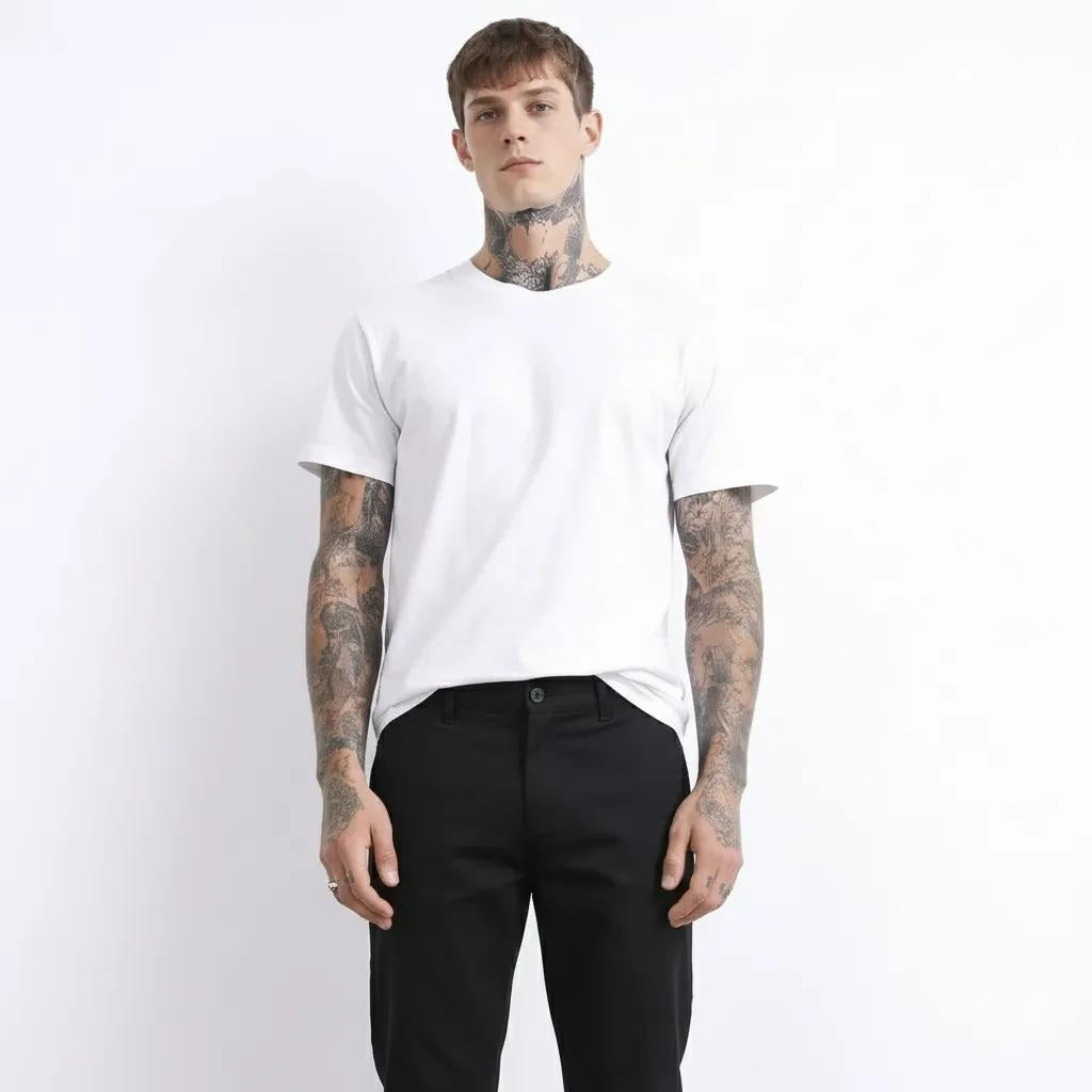 Octave Men Black Trousers