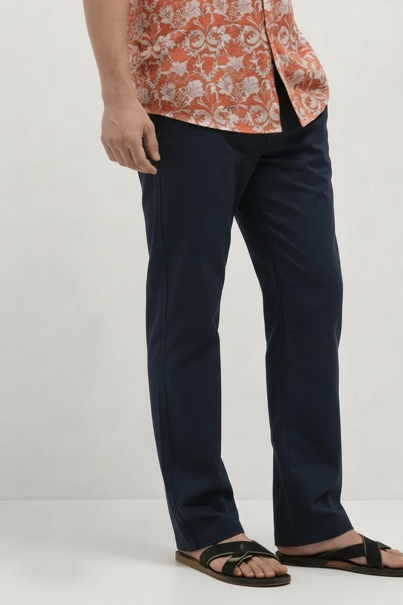 Men Solid Trousers