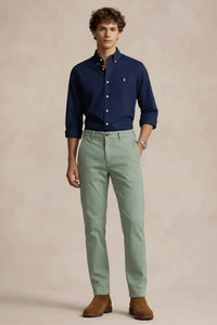 Men Pista Mid-Rise Chinos Trousers