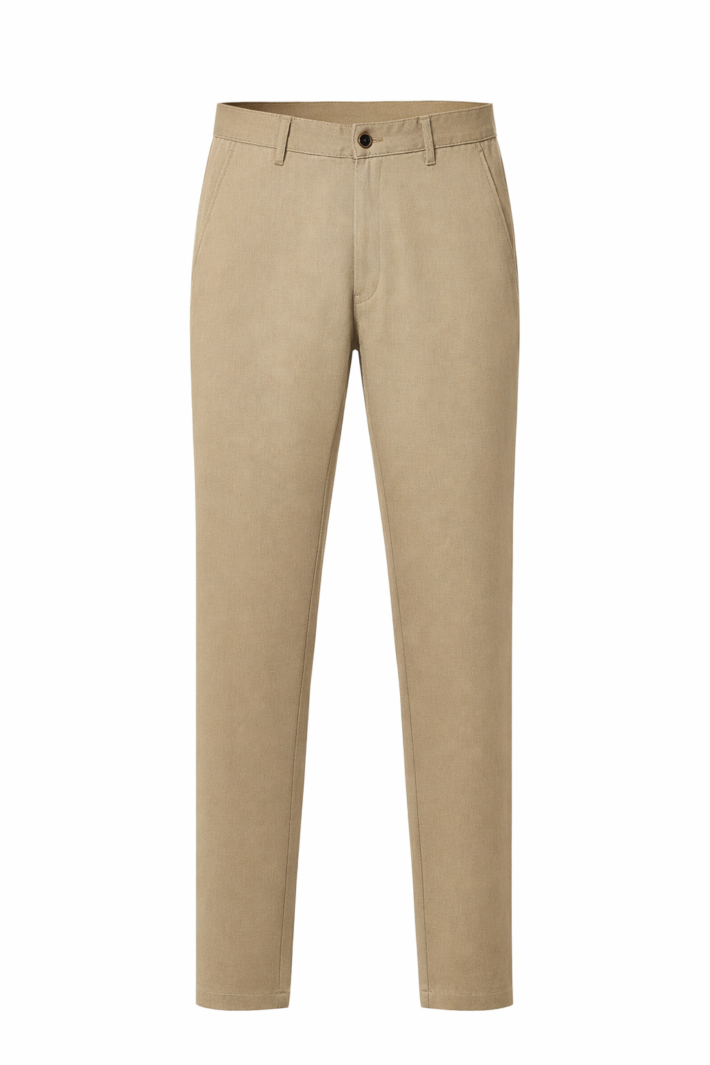 Men Beige Mid-Rise Chinos Trousers