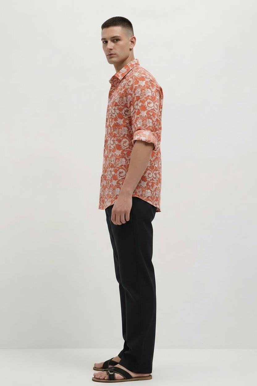 Men Mid-Rise Cotton Trousers