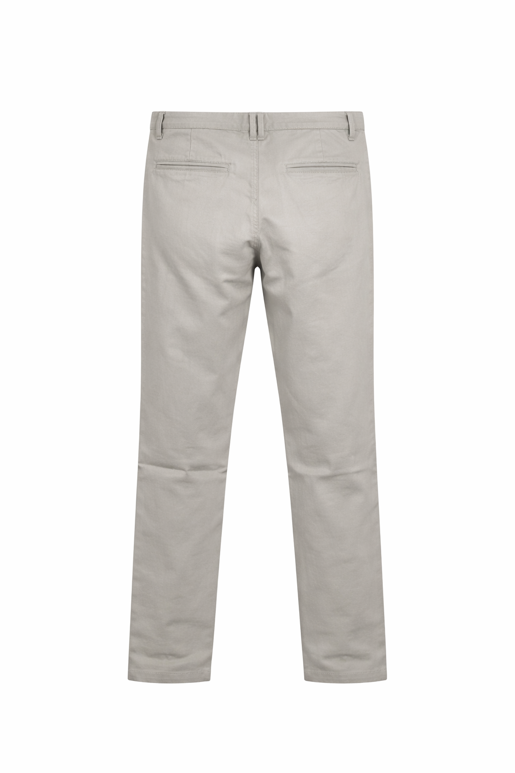 Men Light Grey Mid-Rise Chinos Trousers