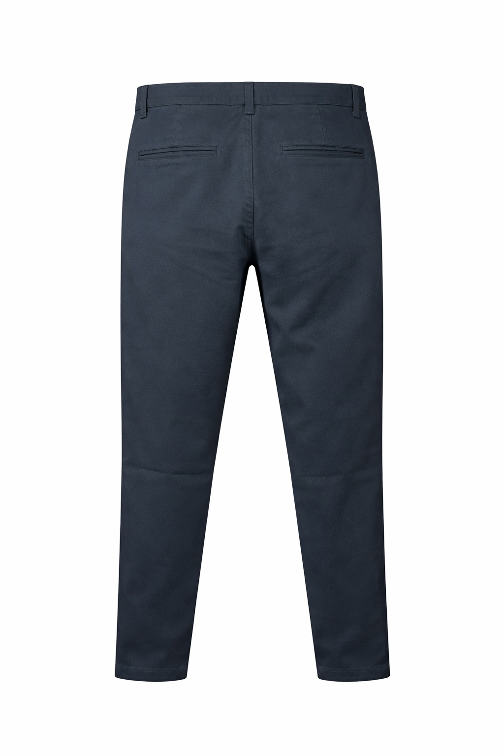 Men Navy Mid-Rise Chinos Trousers