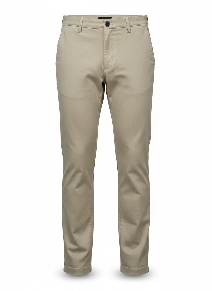 Octave Men Light Khaki Trousers