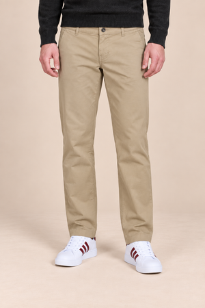 Men’s Dobby Khaki Straight Fit Trouser | Smart Casual & Everyday Wear