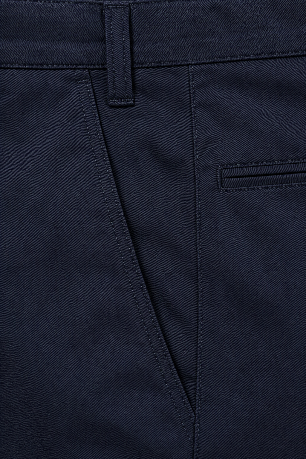 Men’s Navy Woven Regular Fit Trouser | Solid Formal Casual Full-Length Pants