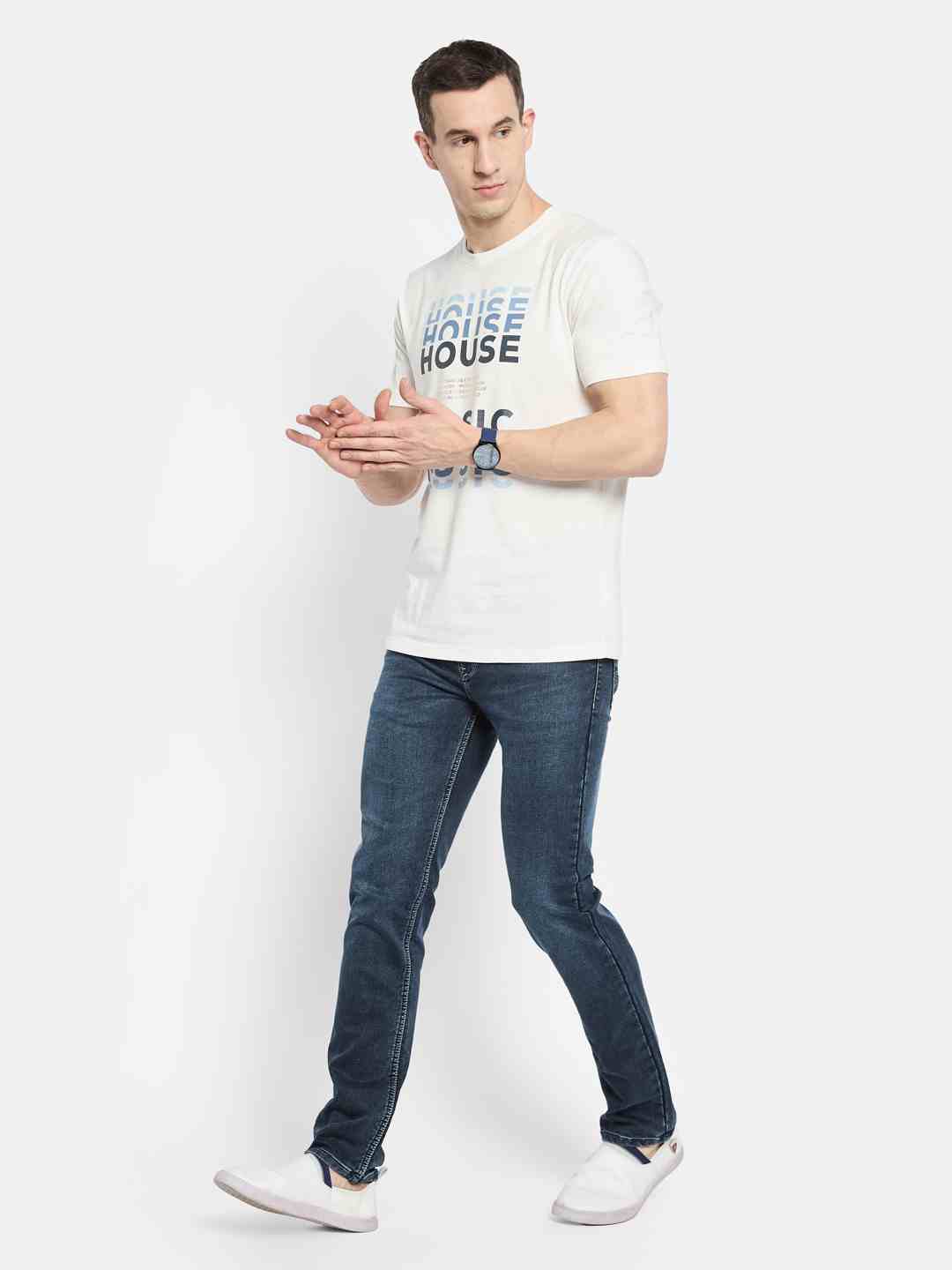 Octave Men Printed T-shirt