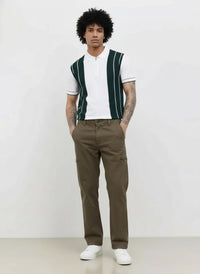 Men Army Solid Trousers