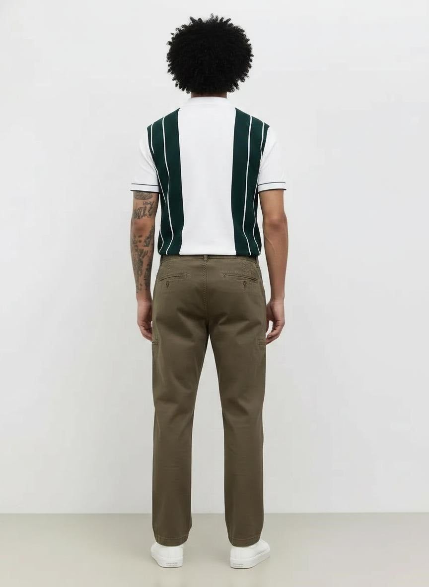Men Army Solid Trousers