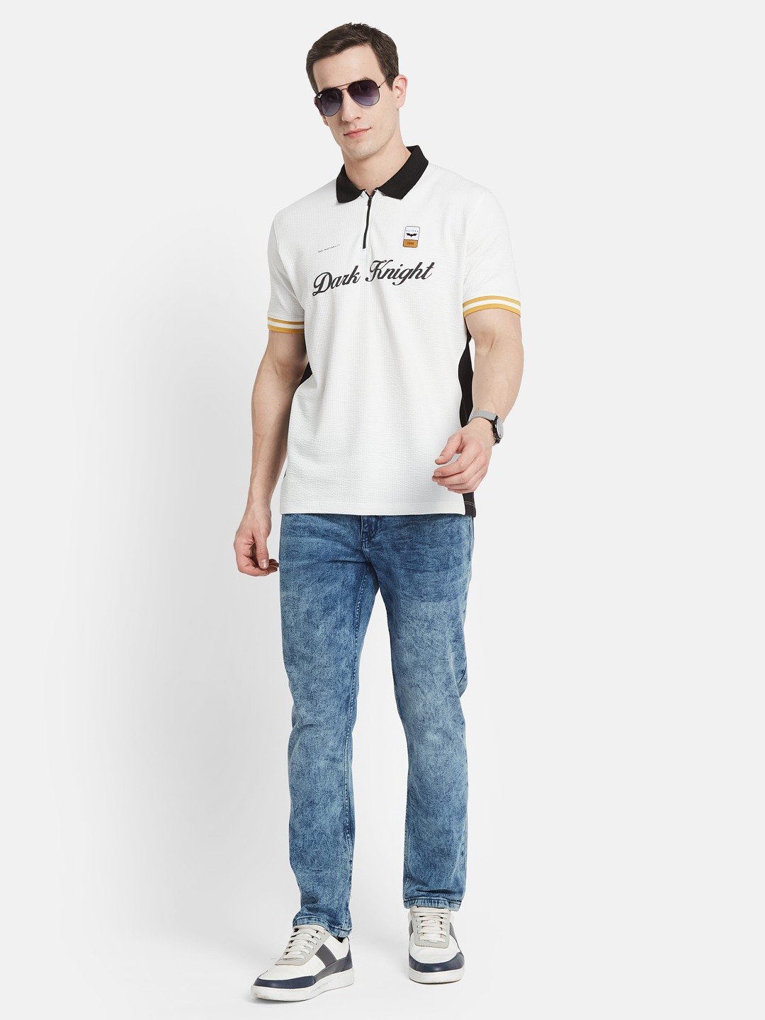 CUT N SEW ROUND NECK  SEER SUCKER T-SHIRT