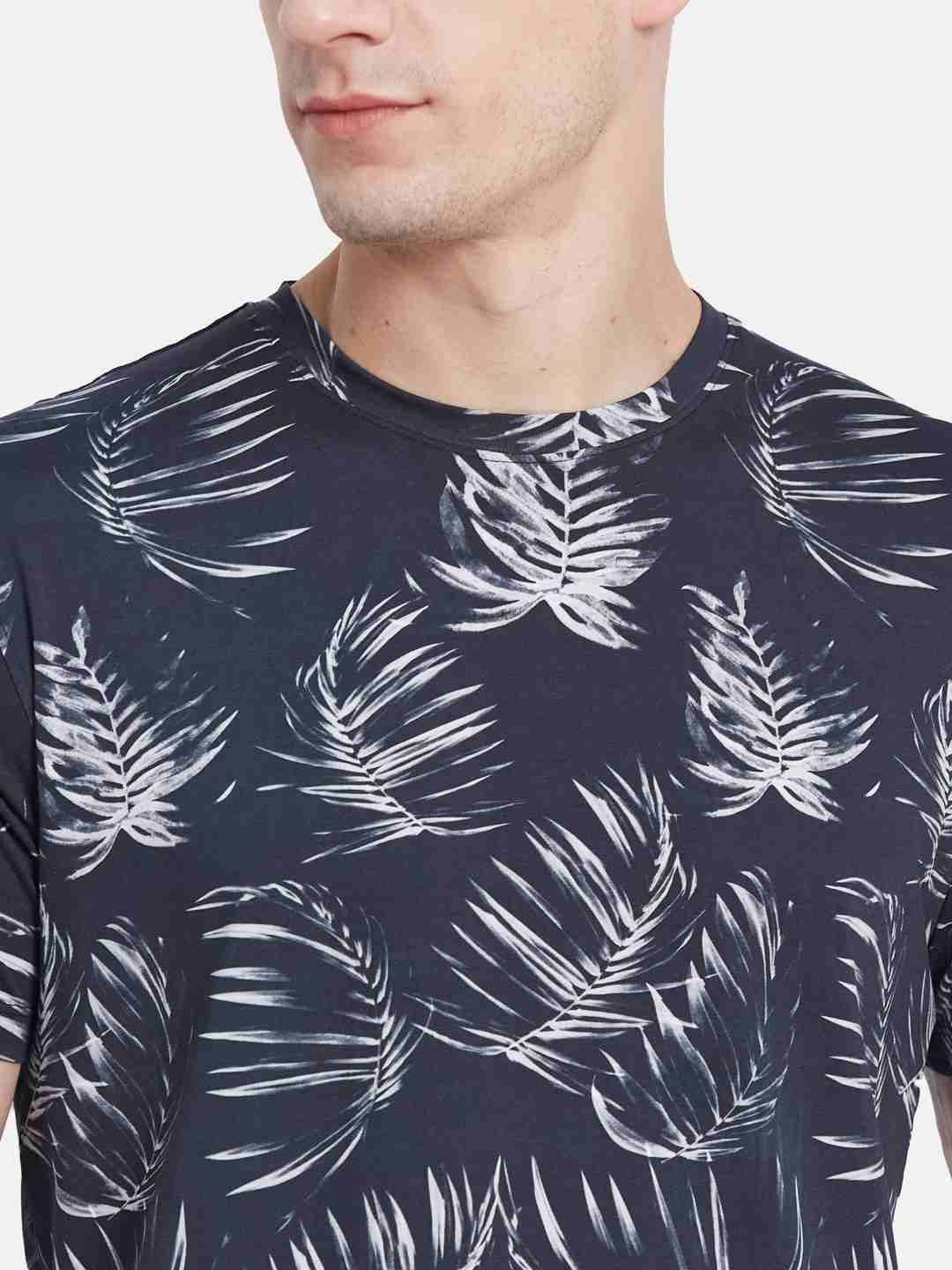 Octave Men Floral Printed T-shirt
