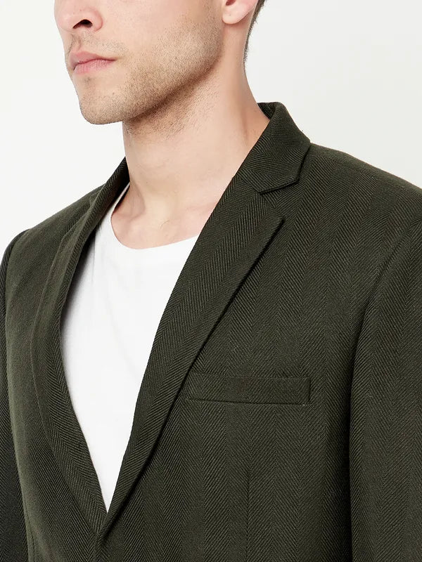 Men Olive Coat