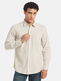METTLE SS25 Checked Spread Collar Cotton Casual Shirt