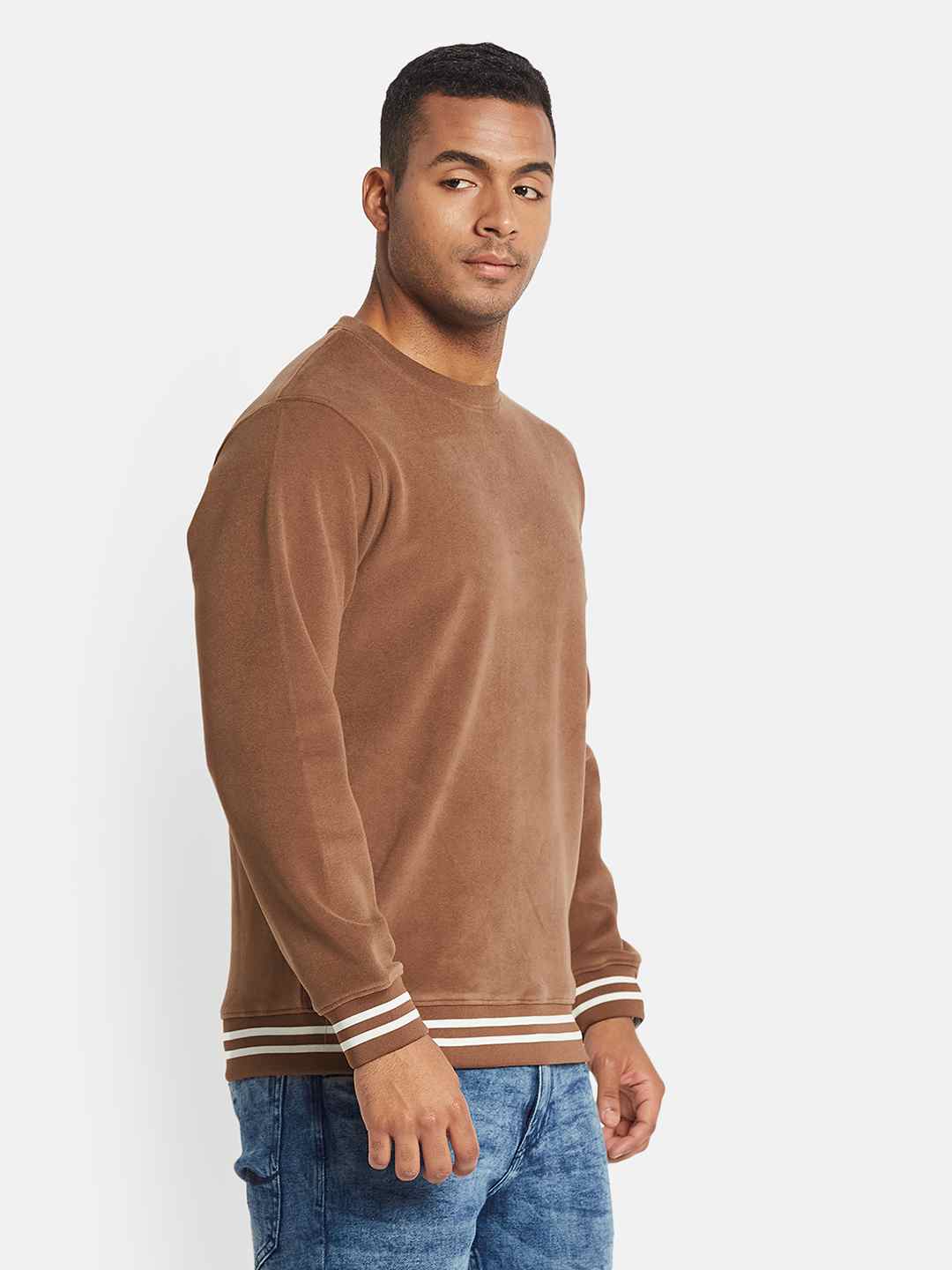 Octave Men Solid Pullover Sweatshirt