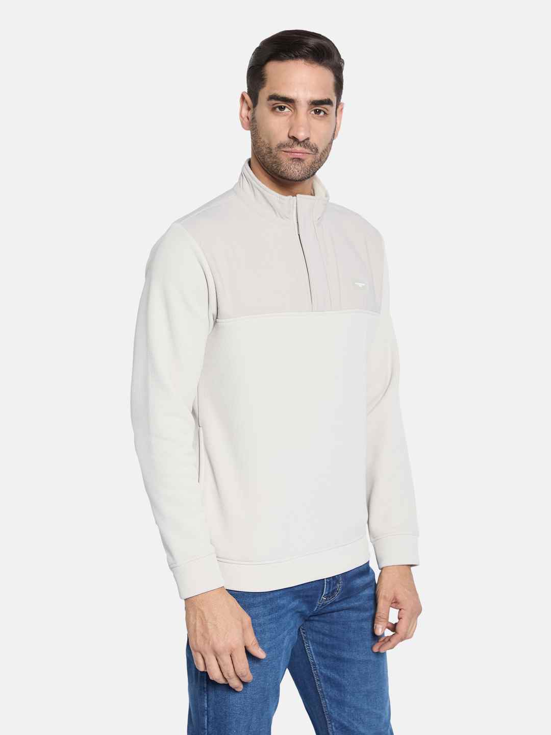 Octave Men High Neck Sweatshirt