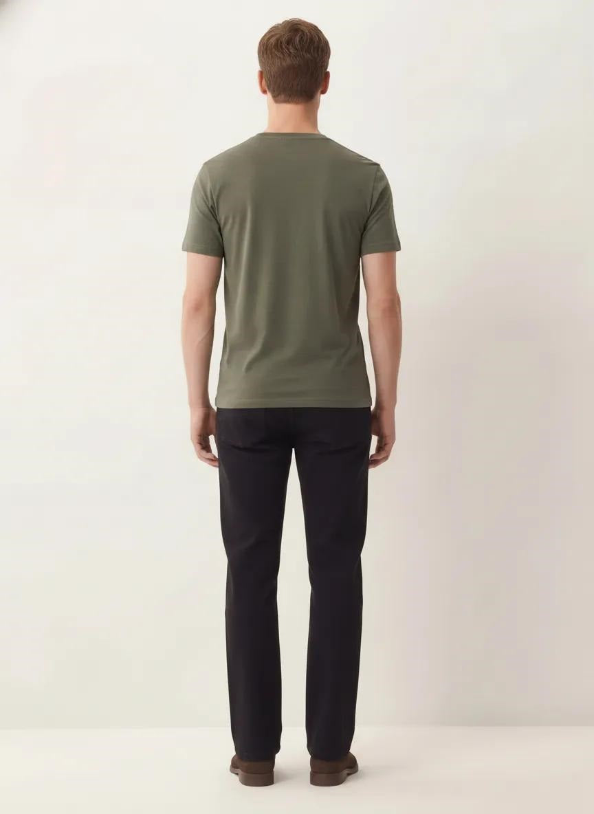 Men Four Leaf V-Neck T-shirt