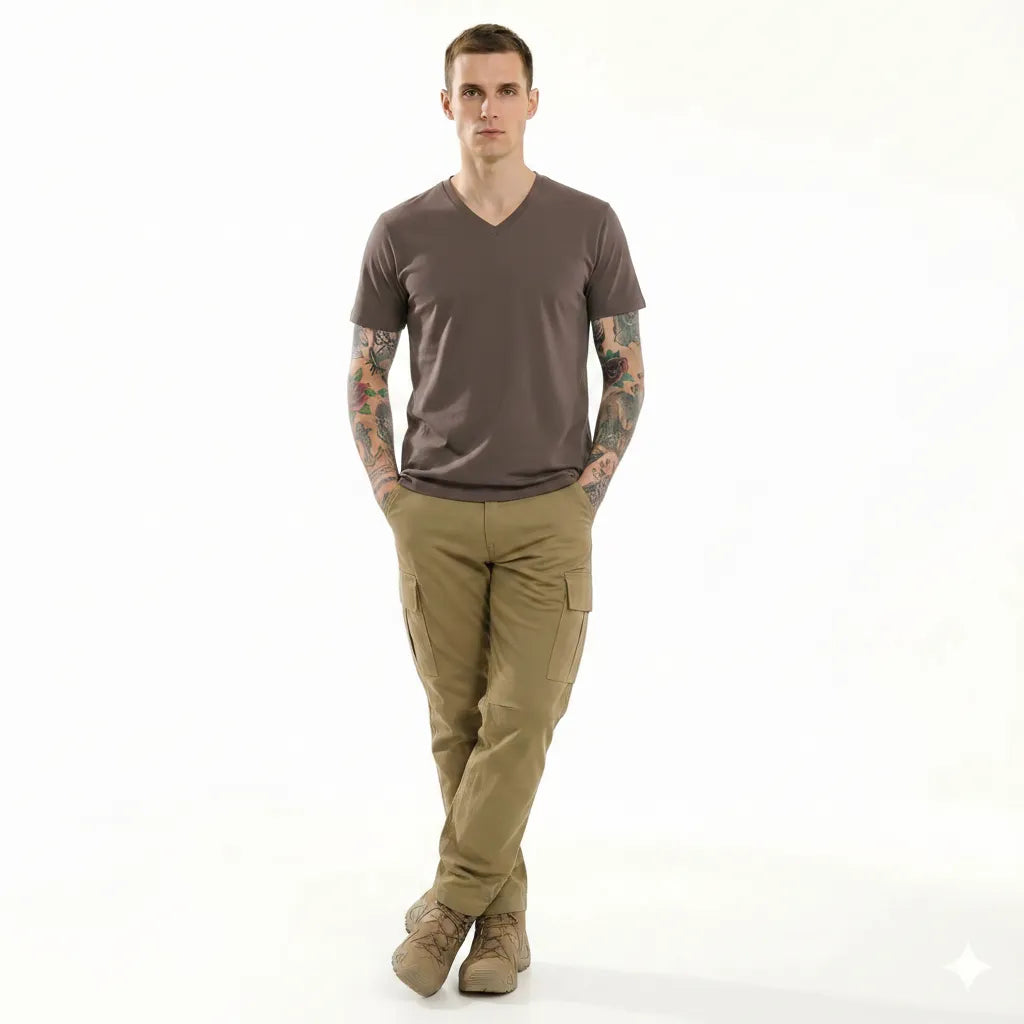 Men Java V-Neck T-shirt