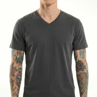 Men Navy V-Neck T-shirt