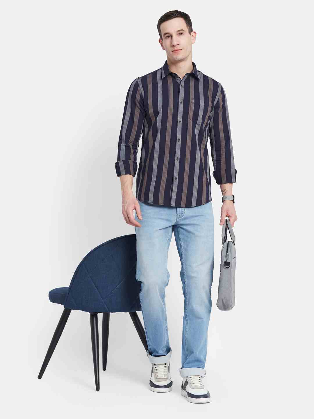 Octave Men Straight Fit Stretchable Jeans