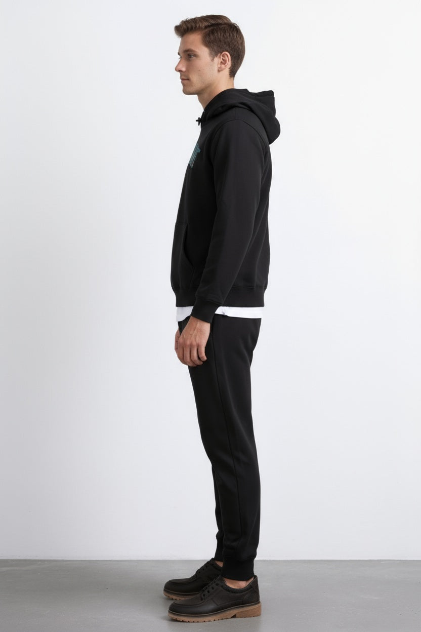 Octave Men Graphic Print  Hooded Sweatshirt