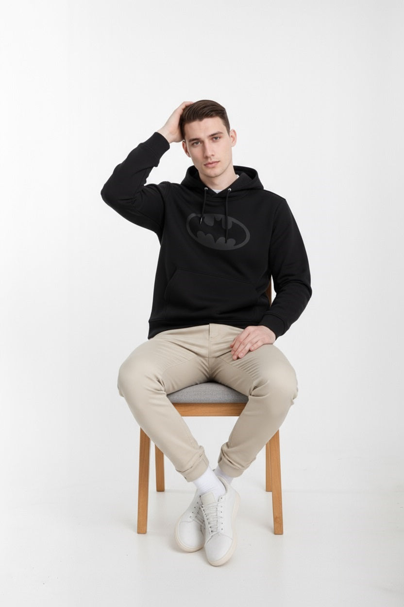 Octave Men Printed Hooded Sweatshirt