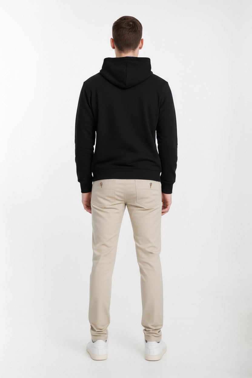 Octave Men Printed Hooded Sweatshirt