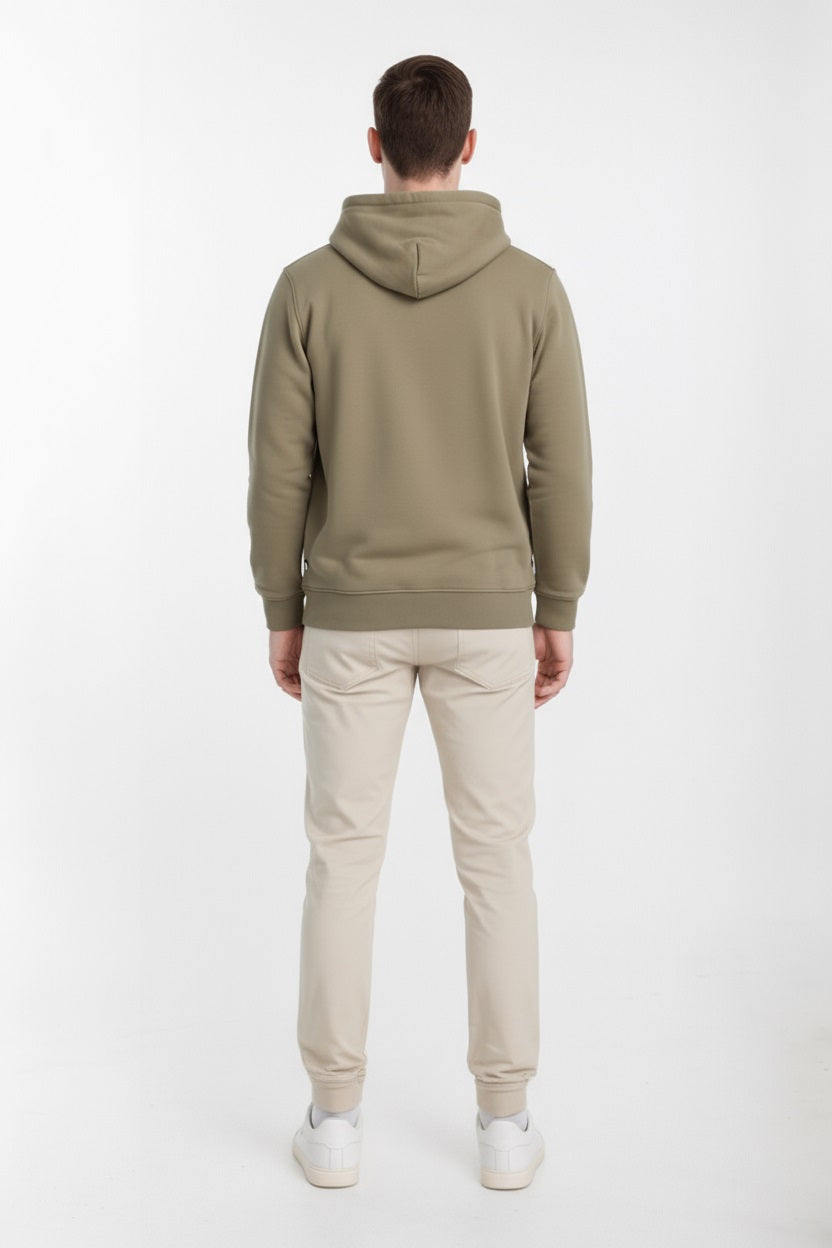 Octave Men Printed Hooded Sweatshirt