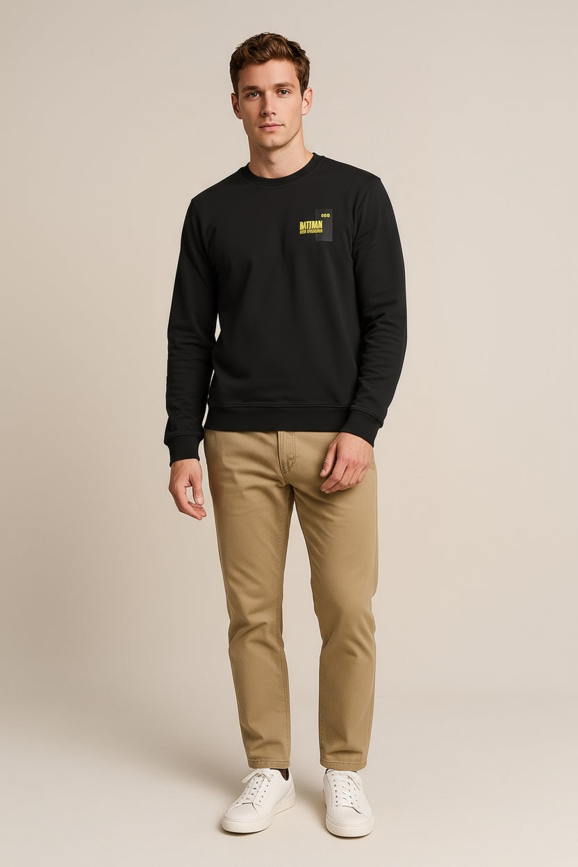 Octave Men Solid Round Neck Sweatshirt