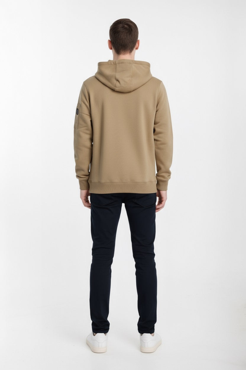 Octave Men Printed Hooded Sweatshirt