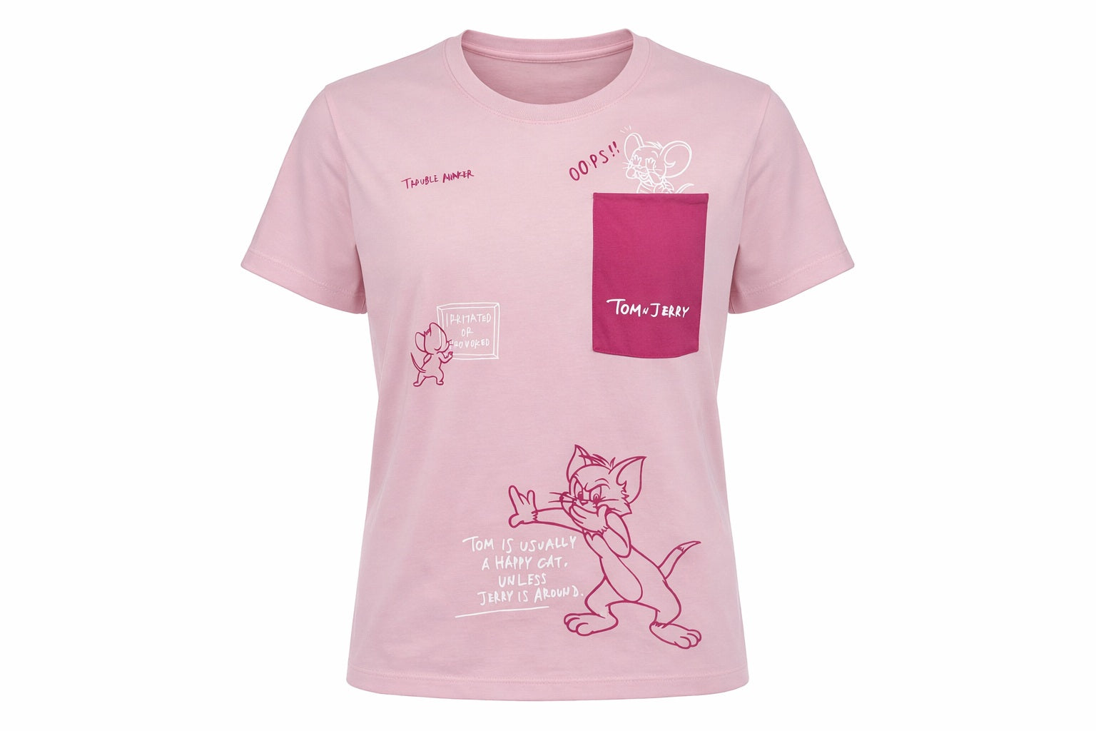 Women Printed Pockets T-shirt