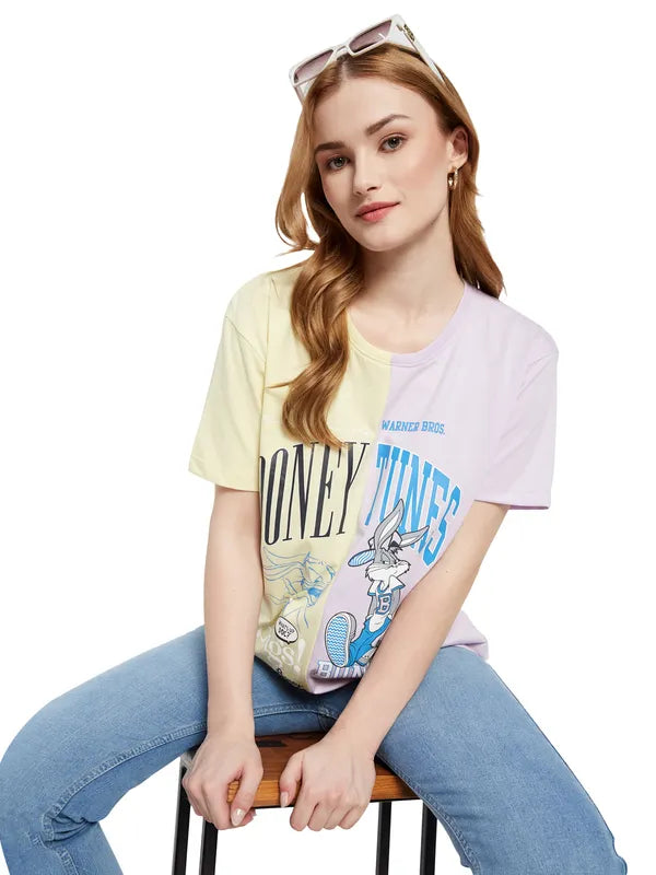 Warner Bros. Cut & Sew Looney Tunes Print T-Shirt