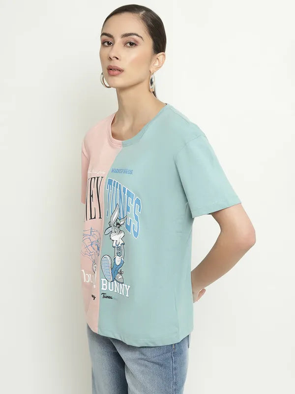 Mettle Looney Tunes Printed Cotton T-Shirt