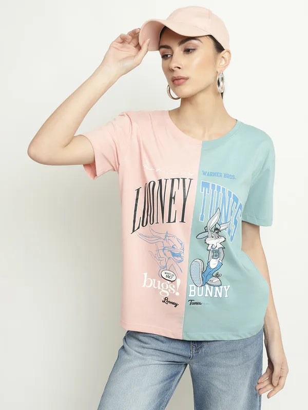 Mettle Looney Tunes Printed Cotton T-Shirt