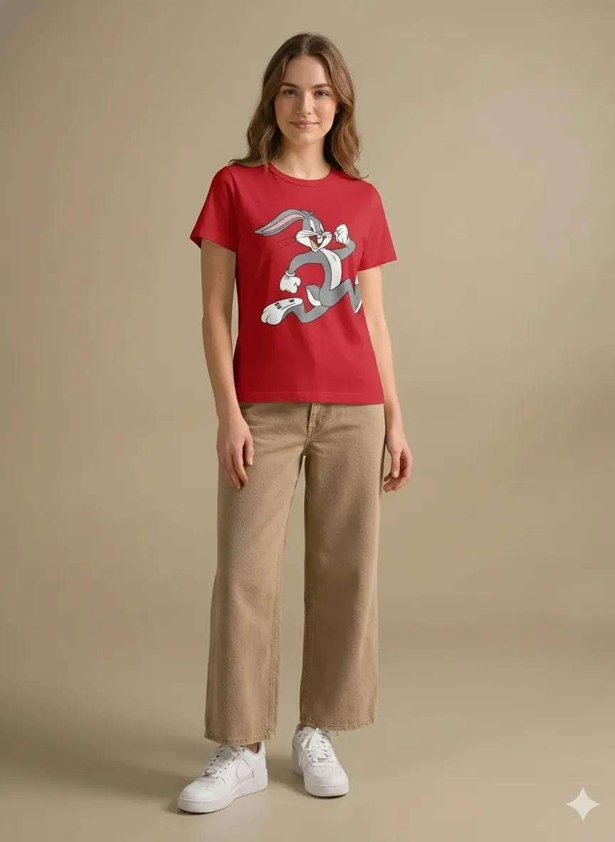 Women Brick Printed T-shirt